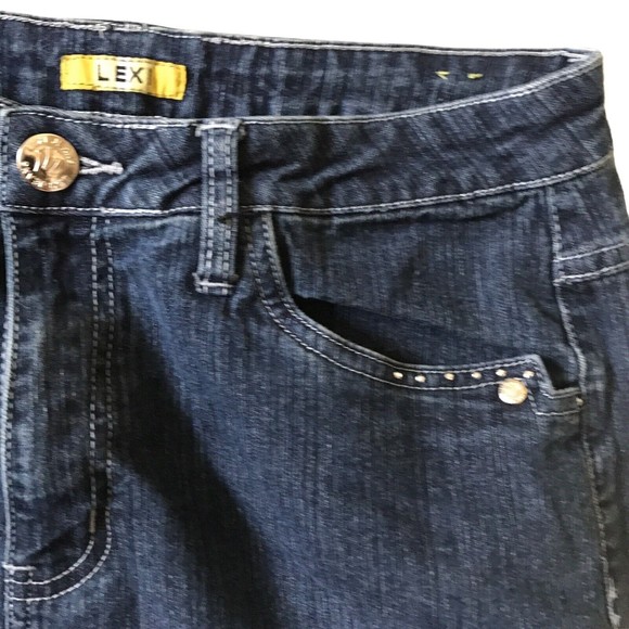 LEXI Jeans size 13/14 Women Skinny High Rise Embroidered Denim Y2K - Picture 9 of 12